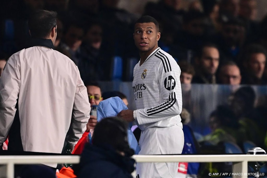 Vedette Mbappé van Real Madrid heeft dijbeenblessure