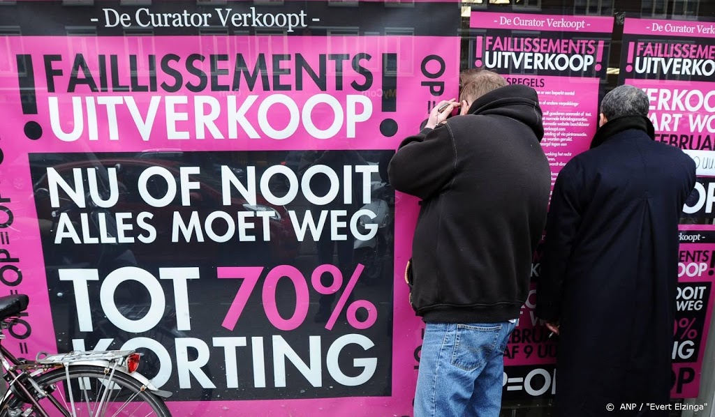 Aantal faillissementen vorig jaar opgelopen