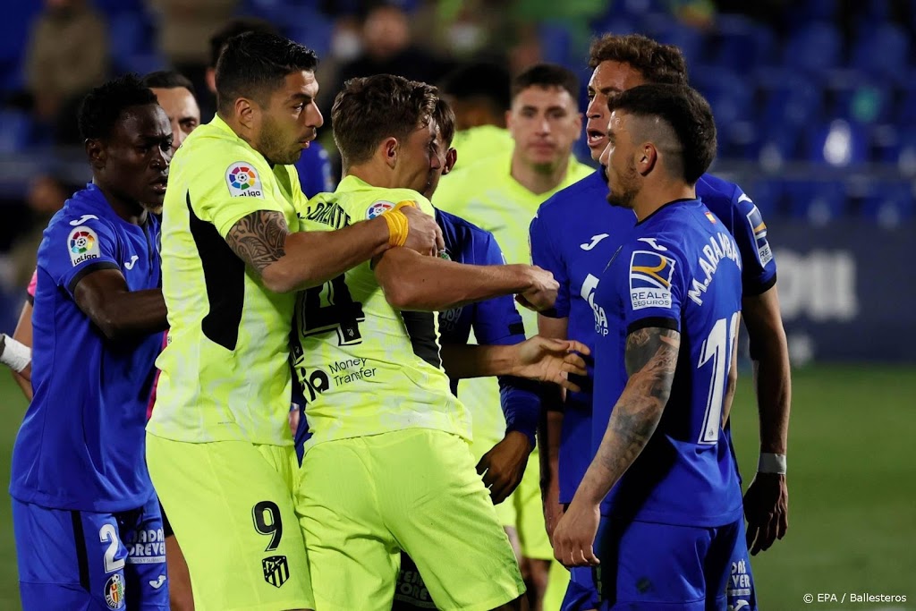 Atlético Madrid verspeelt in hectisch duel twee punten bij Getafe