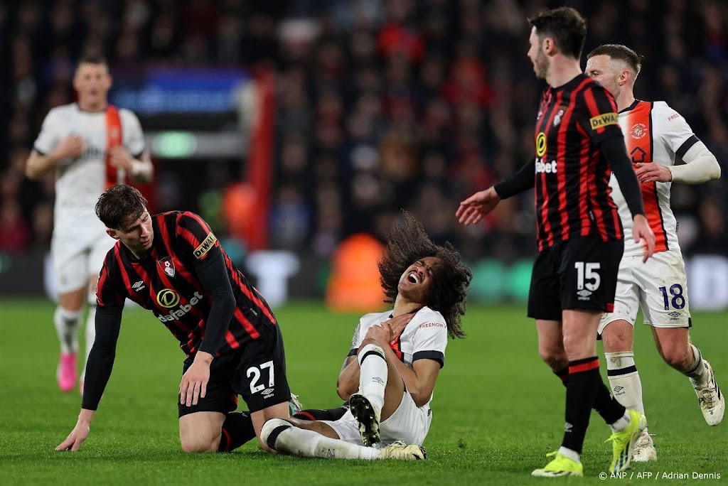 Bournemouth zet 0-3-achterstand om in zege tegen Luton, goal Chong