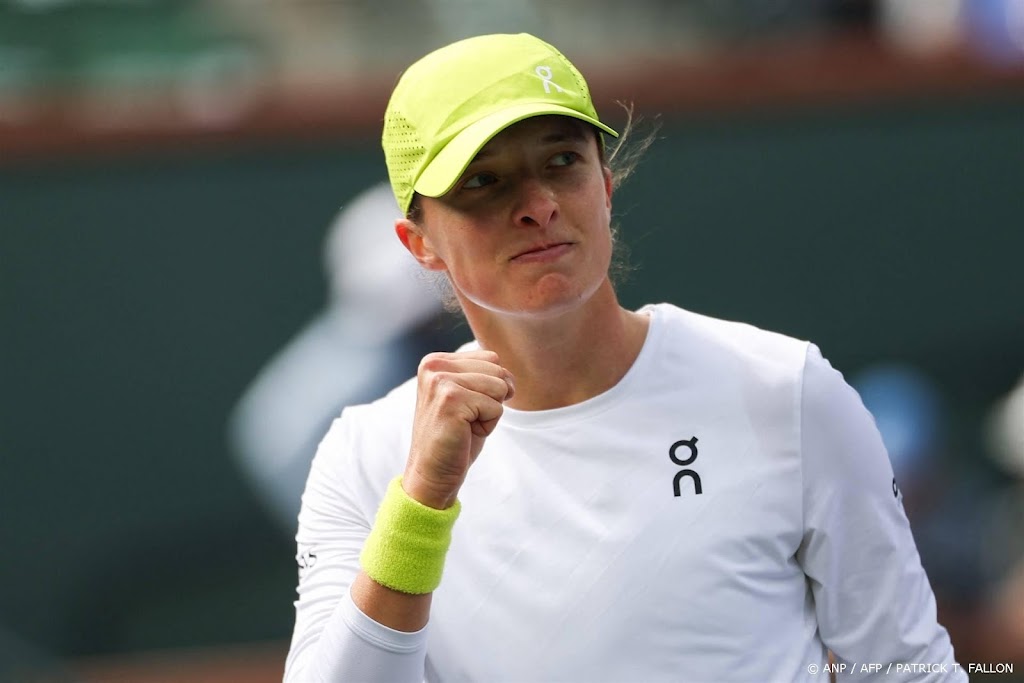 Tennisster Swiatek naar laatste vier op Indian Wells