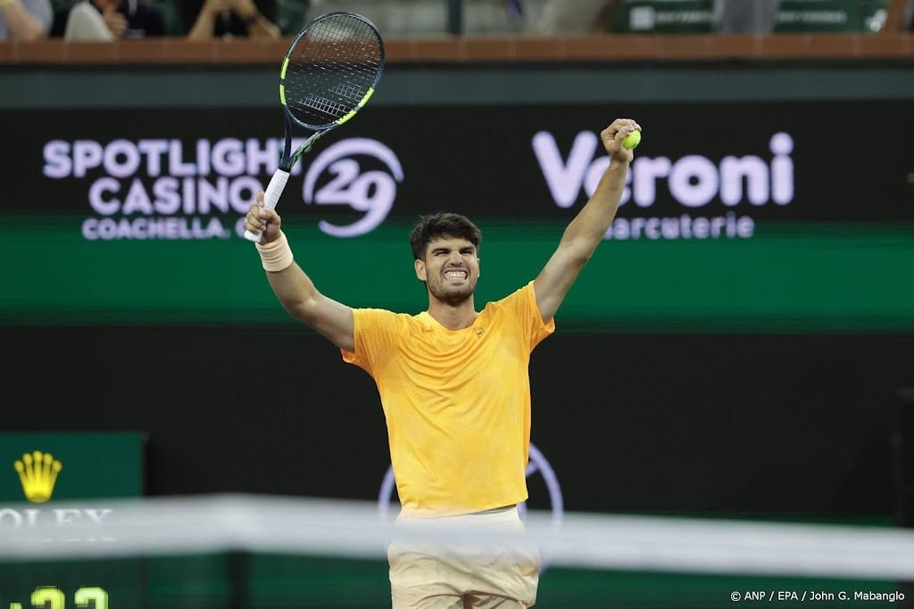 Alcaraz voor vijfde jaar op rij naar halve finale Indian Wells