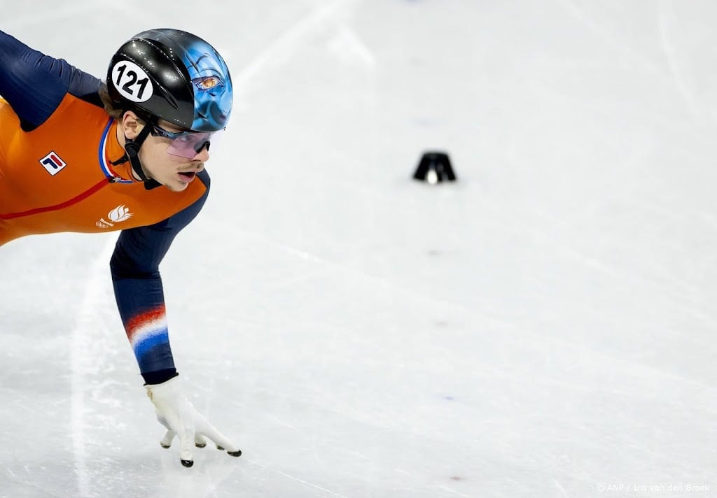 Shorttracker Melle van 't Wout op WK uitgeschakeld op 500 meter 