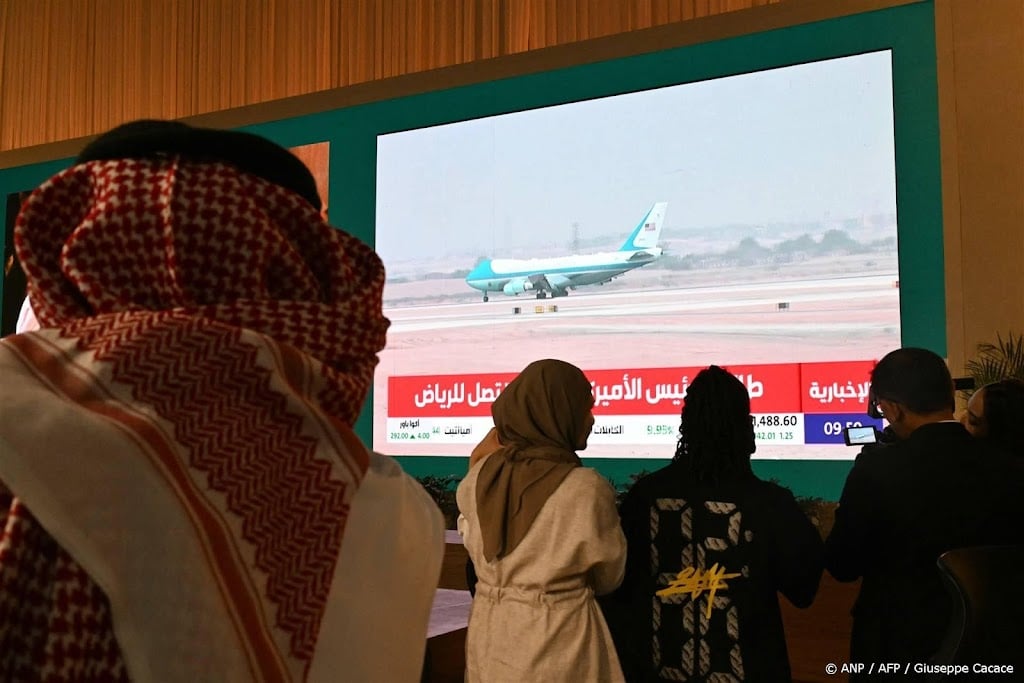 Trump aangekomen in Saudi-Arabië voor eerste grote buitenlandreis
