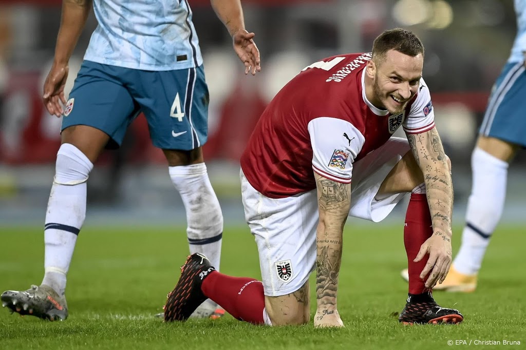 Aanvaller Arnautovic begint op de bank bij Oostenrijk