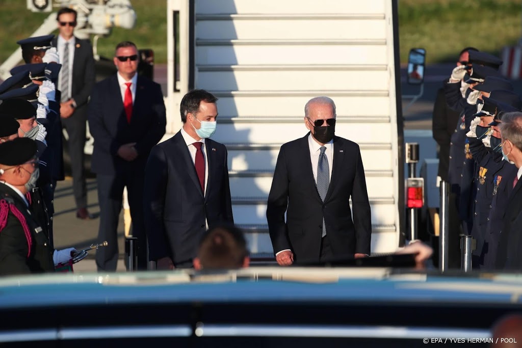 Biden gearriveerd in Brussel voor NAVO- en EU-top