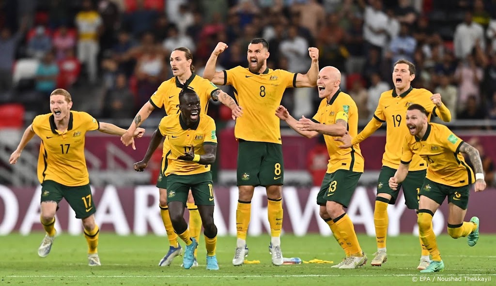 Australië wint van Peru en gaat naar WK voetbal