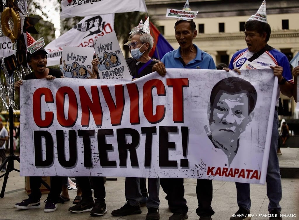 Duterte vraagt ICC om tijdelijke vrijlating vanwege hoge leeftijd