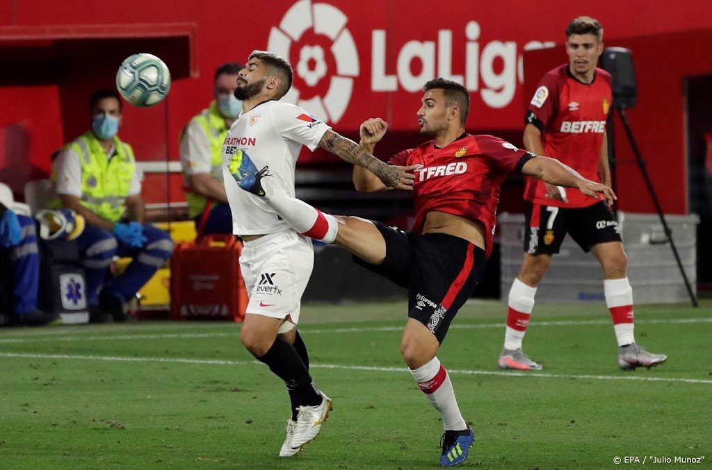 Vierde zege op rij voor Sevilla, met De Jong als invaller