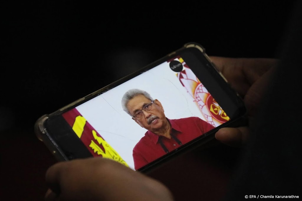 Gevluchte president Sri Lanka vliegt van Malediven naar Singapore