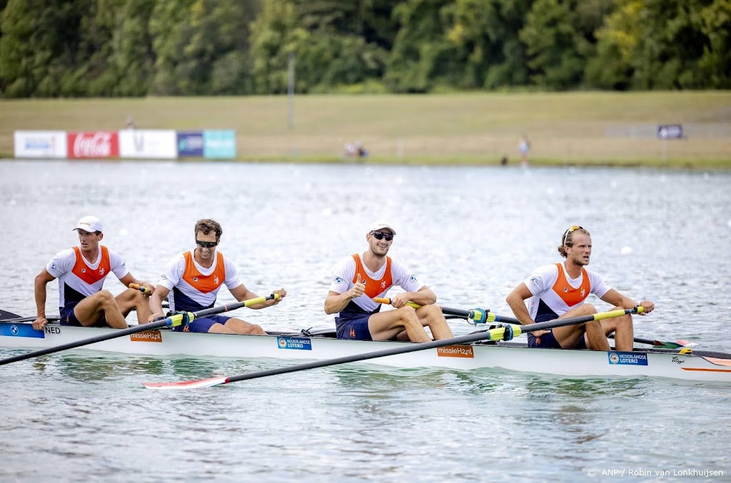 Zilver voor roeiers op EK in vier zonder stuurman
