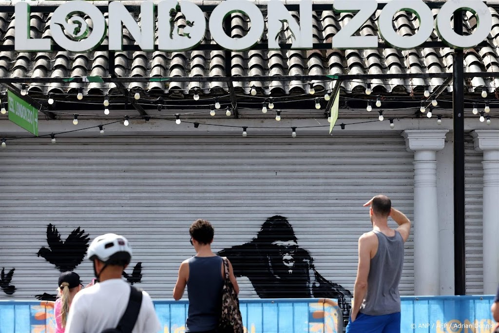 Negende Banksy ontdekt op rolluik London Zoo