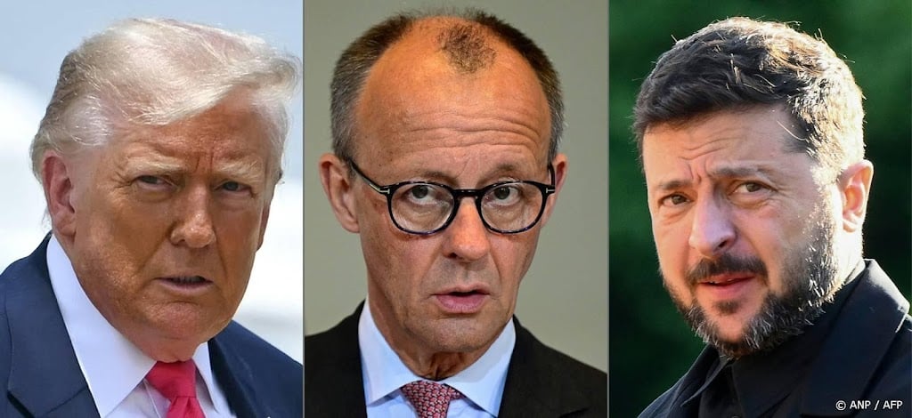 Zelensky komt naar Berlijn voor videogesprek Merz en Trump