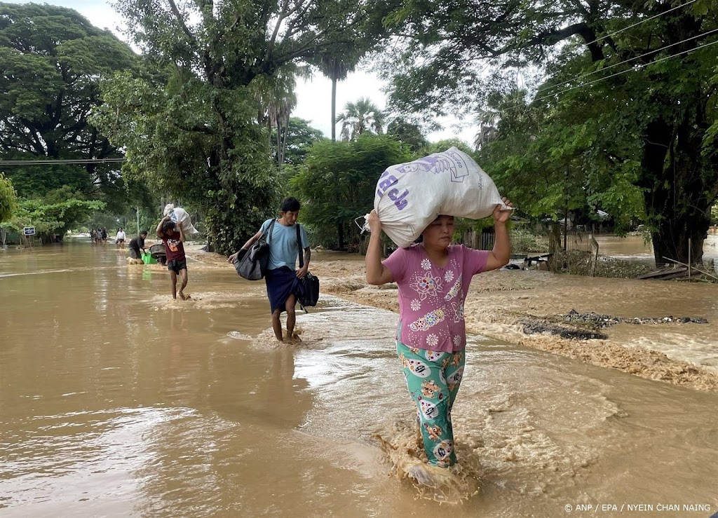 235.000 mensen ontheemd in Myanmar door tyfoon Yagi
