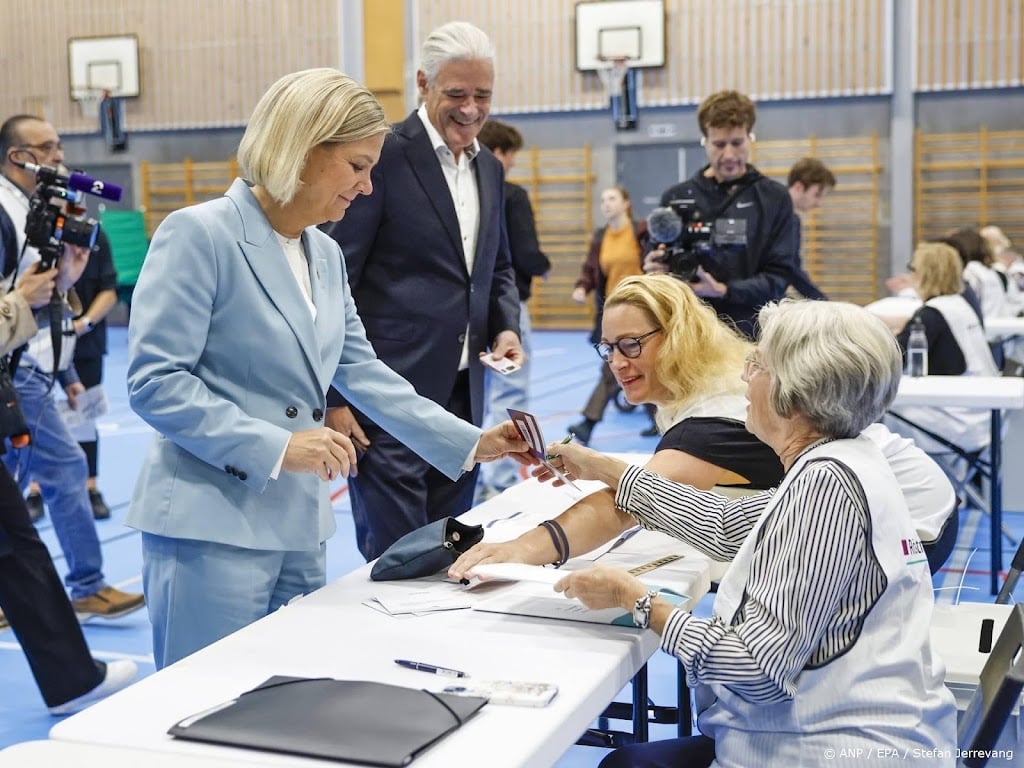 Prognose: links oppositieblok wint Zweedse verkiezingen