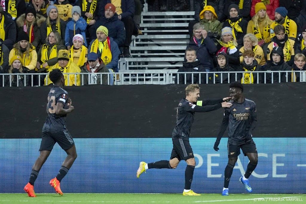 Arsenal wint in Europa League ook bij Bodø/Glimt