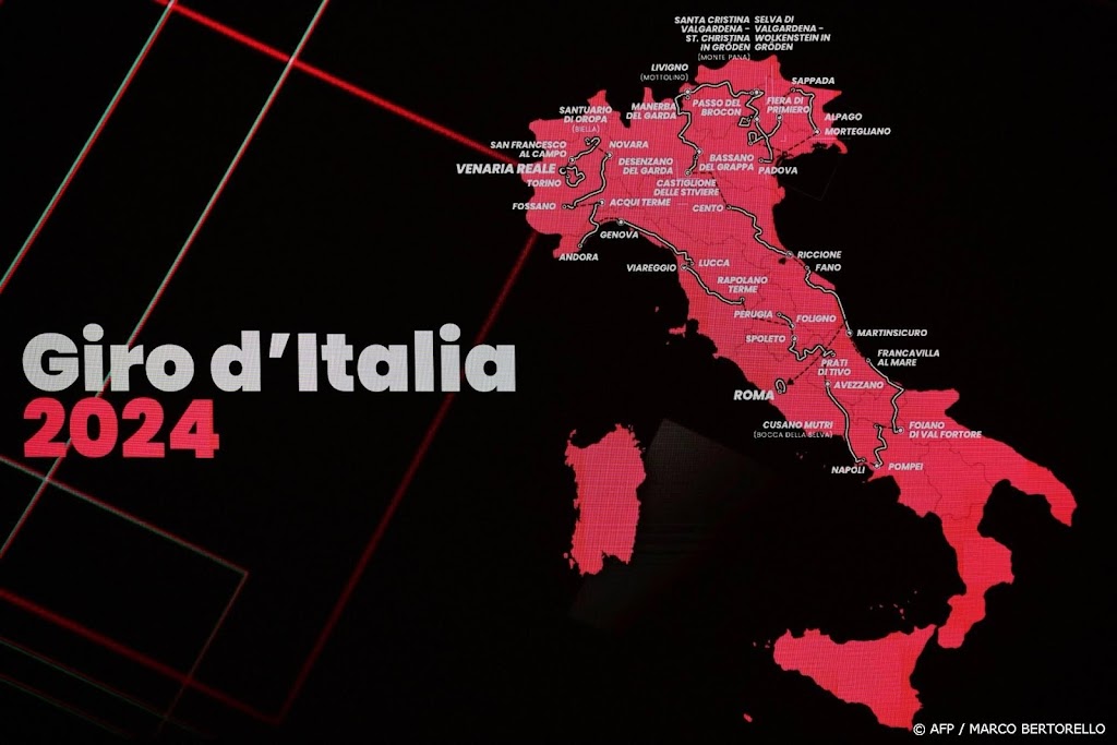 Ronde van Italië in 2024 vol met loodzware beklimmingen 