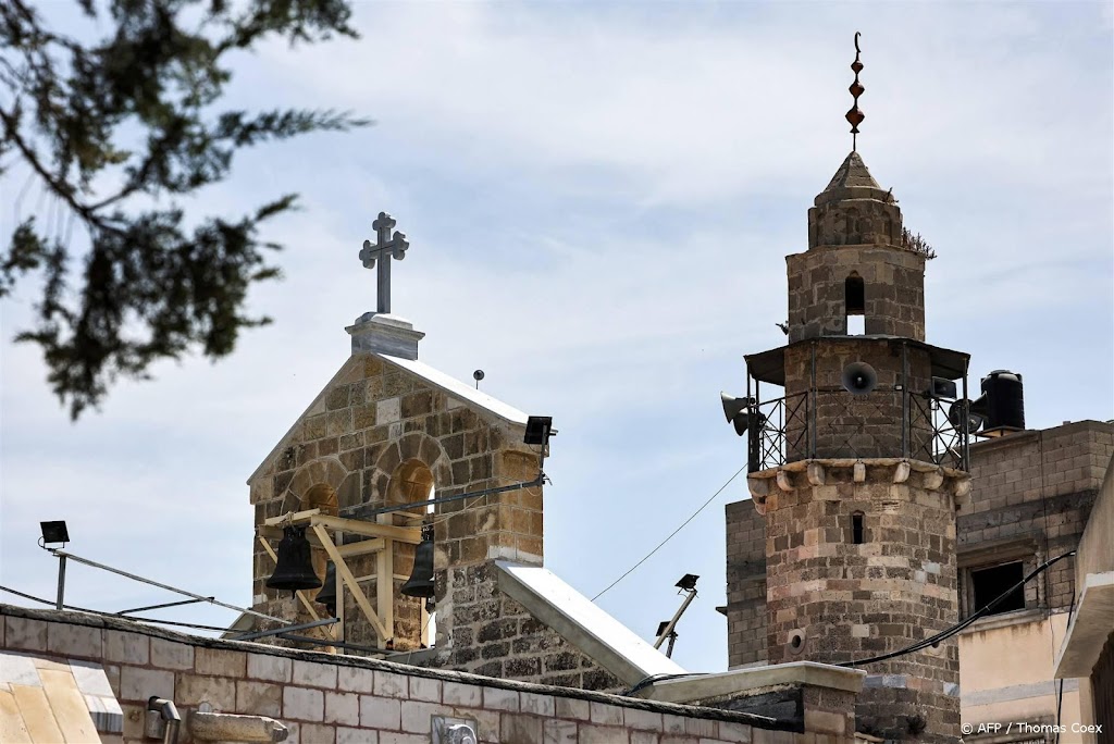 Palestijnen zoeken dekking in eeuwenoude kerk in Gaza-stad