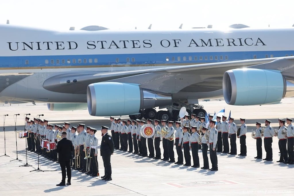 Amerikaanse president Trump aangekomen in Israël