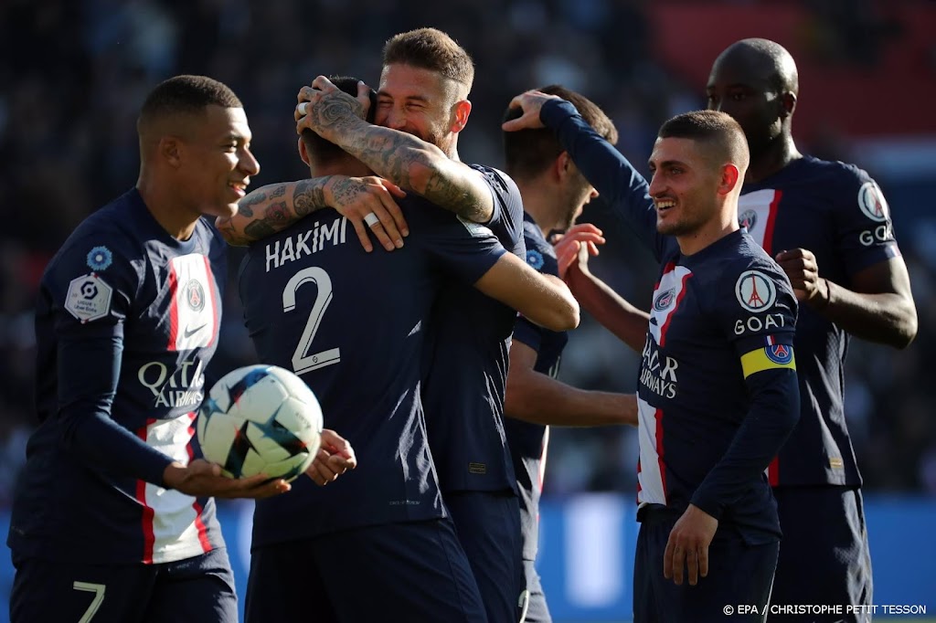 Paris Saint-Germain zonder grote inspanningen naar 5-0-zege