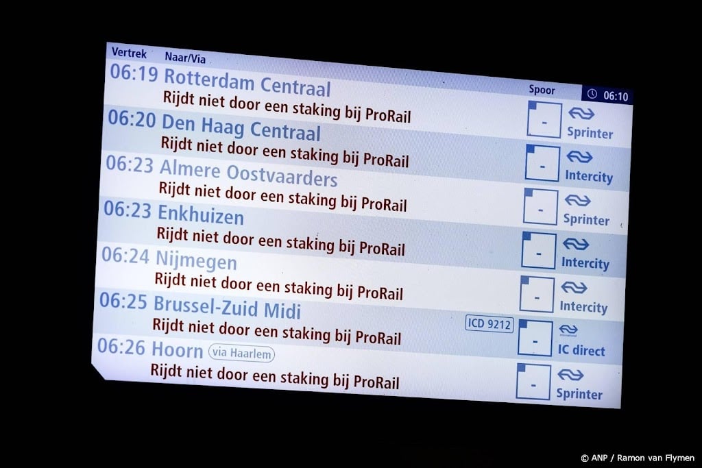 NS: zeer forse gevolgen voor treinreizigers door staking vrijdag