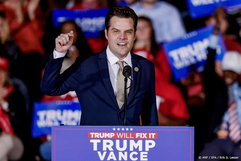 Trump wil parlementariër Matt Gaetz als minister van Justitie