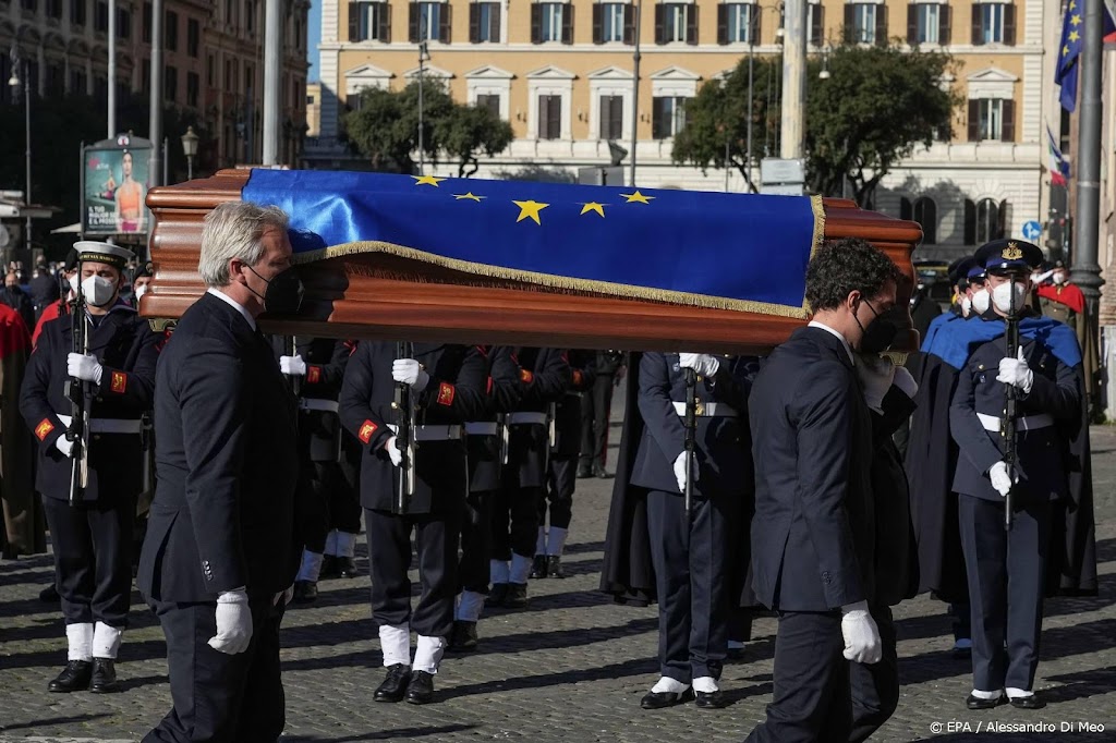 Eervolle begrafenis voor voorzitter EU-parlement Sassoli