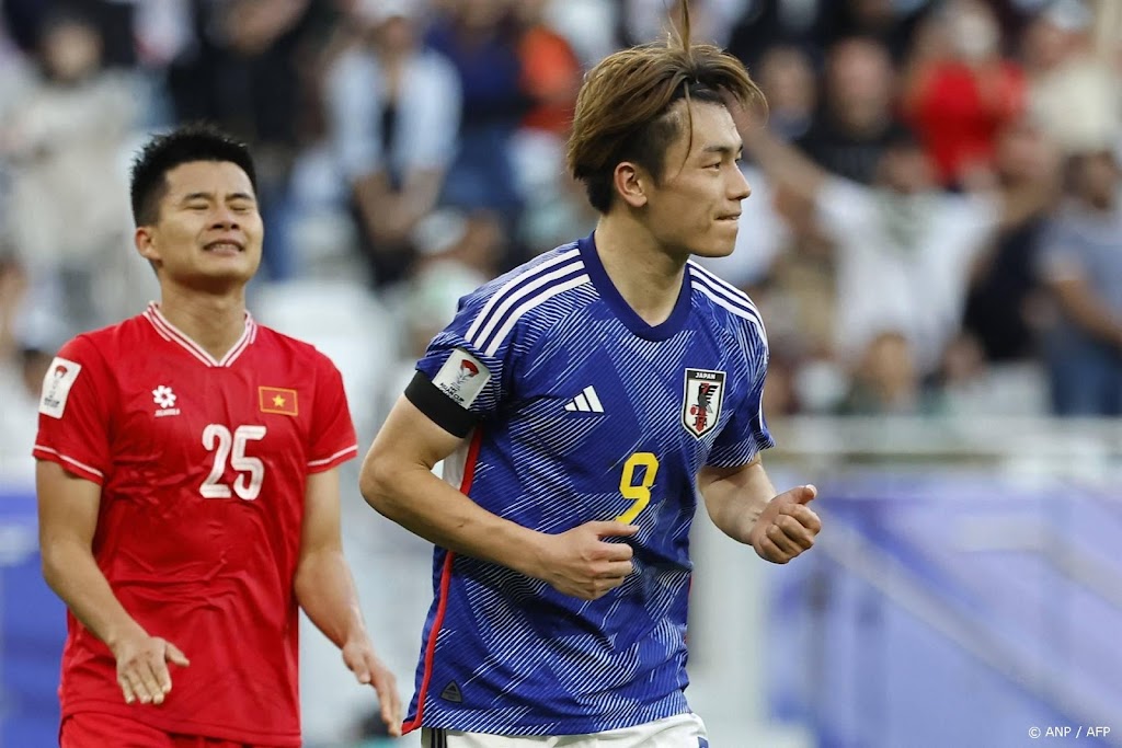 Feyenoord-aanvaller Ueda scoort tijdens Japanse zege in Azië Cup