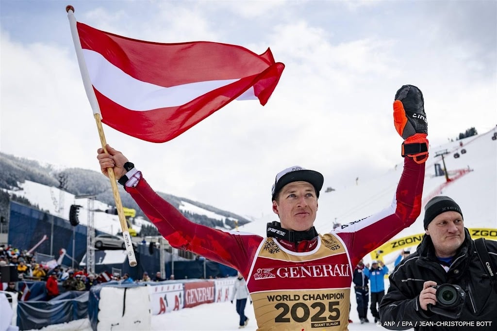 Oostenrijkse skiër Haaser pakt wereldtitel op reuzenslalom