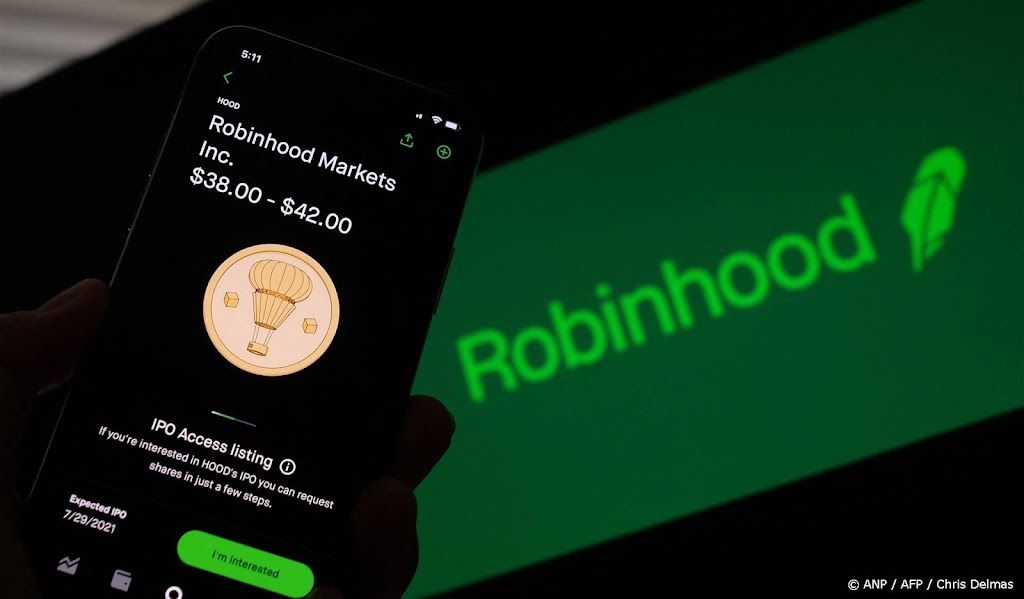 Beleggingsapp Robinhood stijgt op Wall Street na update