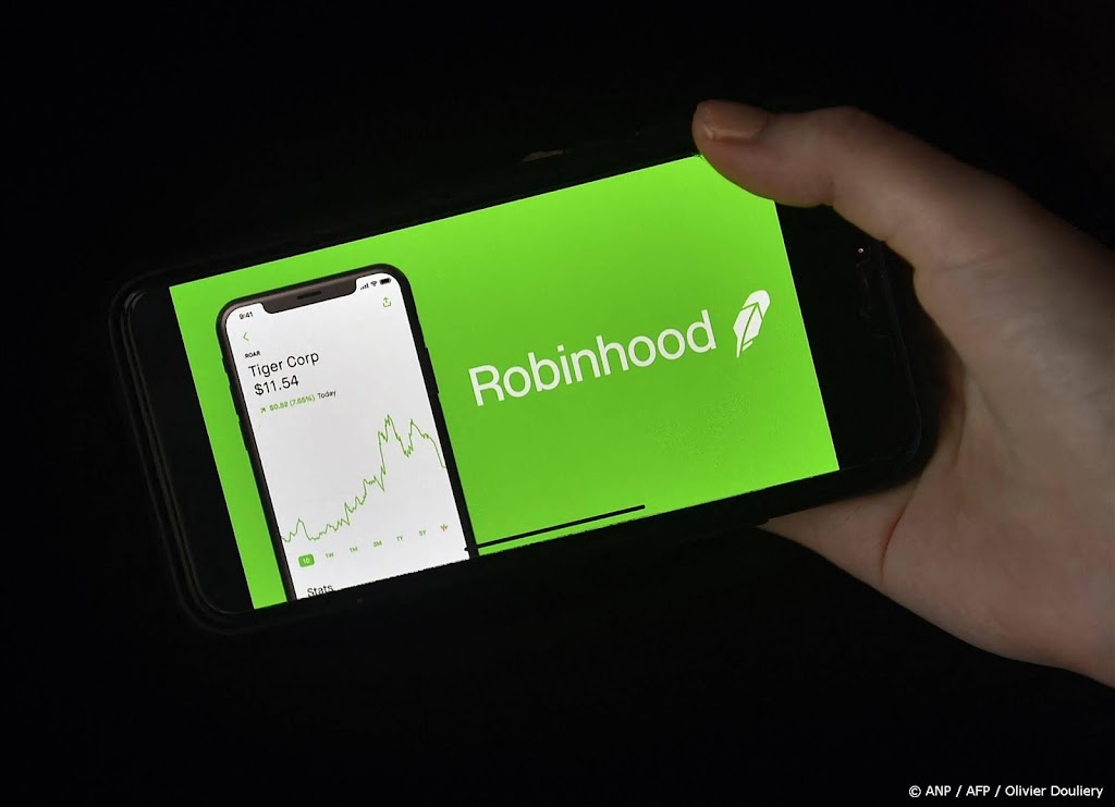 Beleggingsapp Robinhood bij winnaars op lager Wall Street
