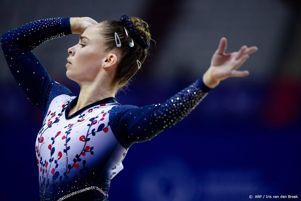 Turnsters Thorsdottir en Visser naast EK-podium op de meerkamp