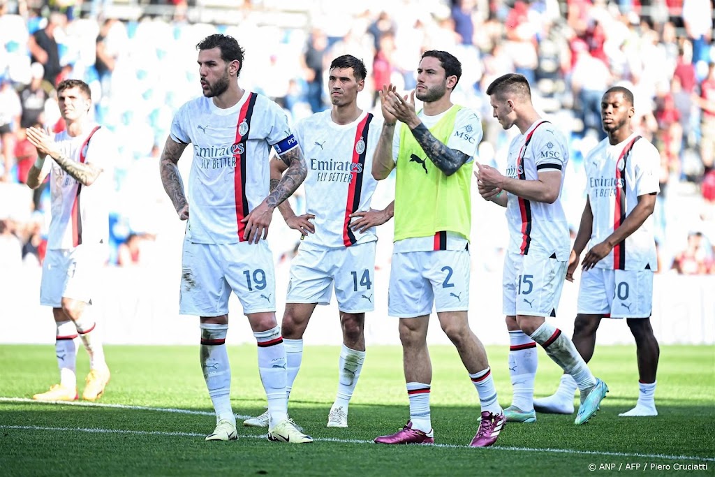 AC Milan verspeelt punten bij Sassuolo in Serie A