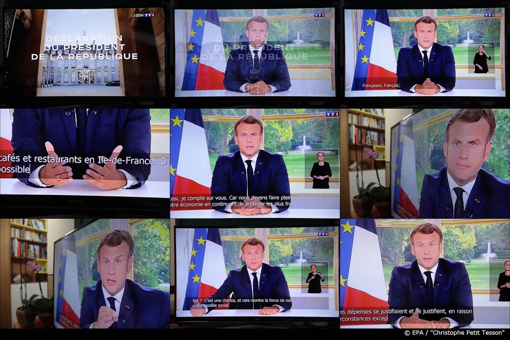Macron: eerste overwinning geboekt in strijd tegen coronavirus
