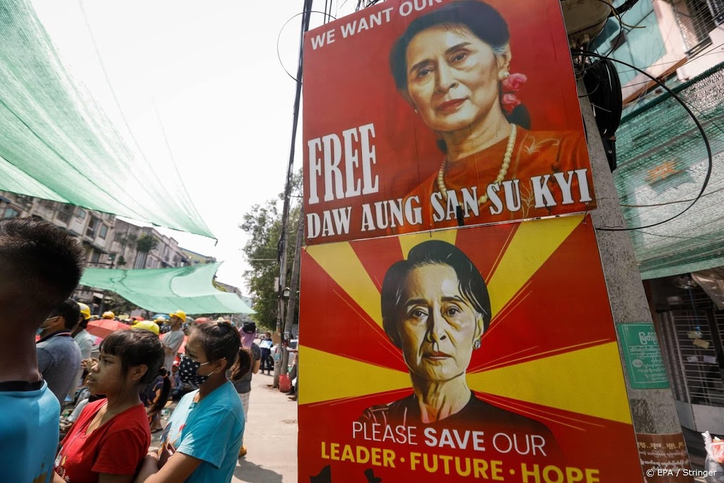 Politie Myanmar getuigt tegen afgezette regeringsleider