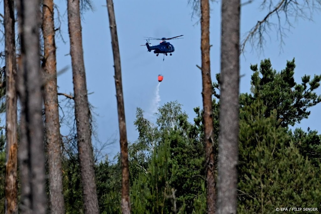 Brand voormalig militair oefenterrein Midden-Duitsland gedoofd