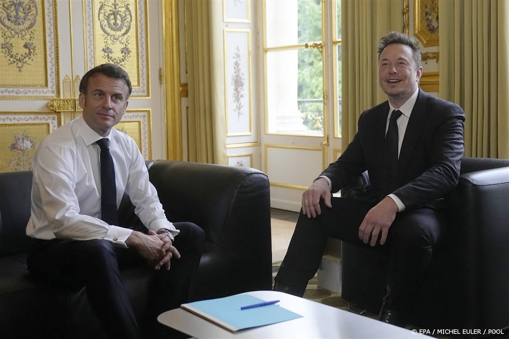 President Macron heeft vrijdag ontmoeting met Elon Musk in Parijs