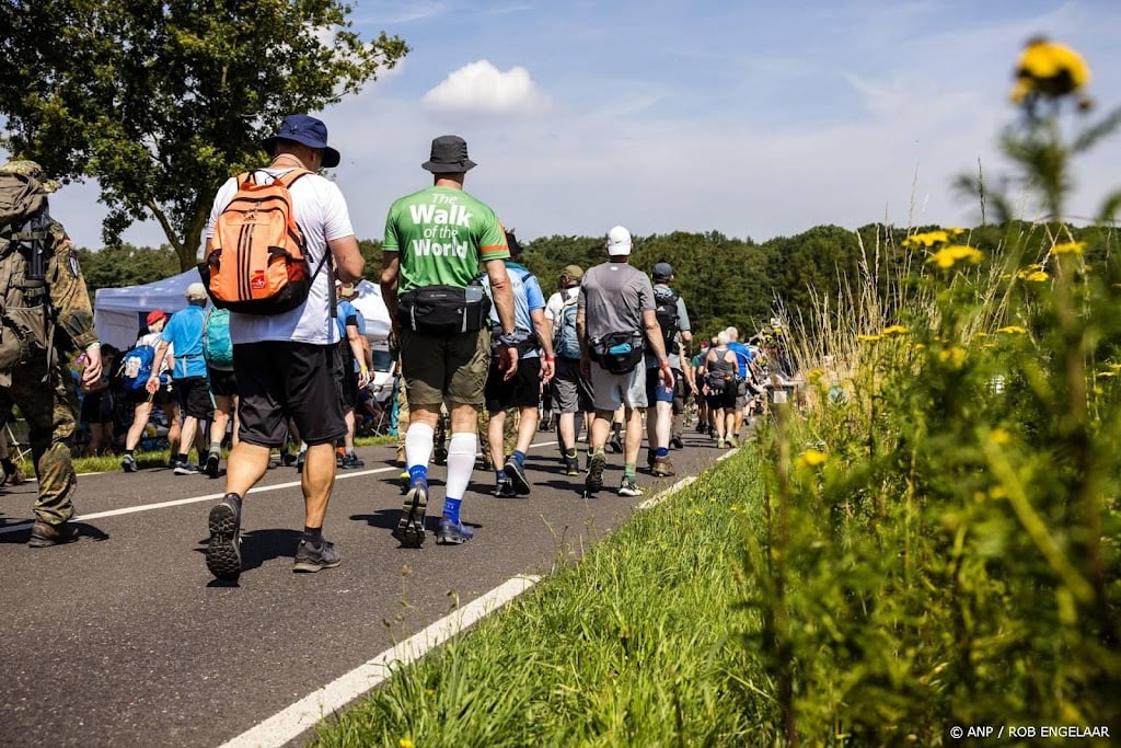 Temperatuur loopt op tijdens Vierdaagse, buien wel mogelijk