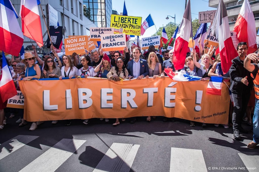 Opnieuw demonstraties in Frankrijk tegen coronapas