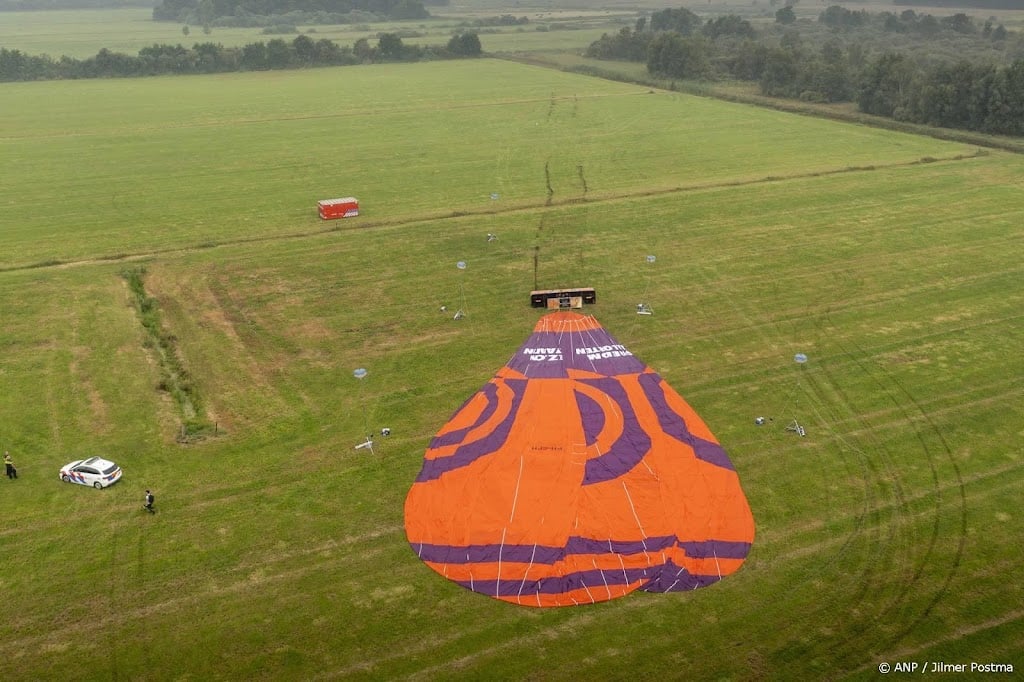 Boer bij wie luchtballon neerkwam, hoorde over harde wind