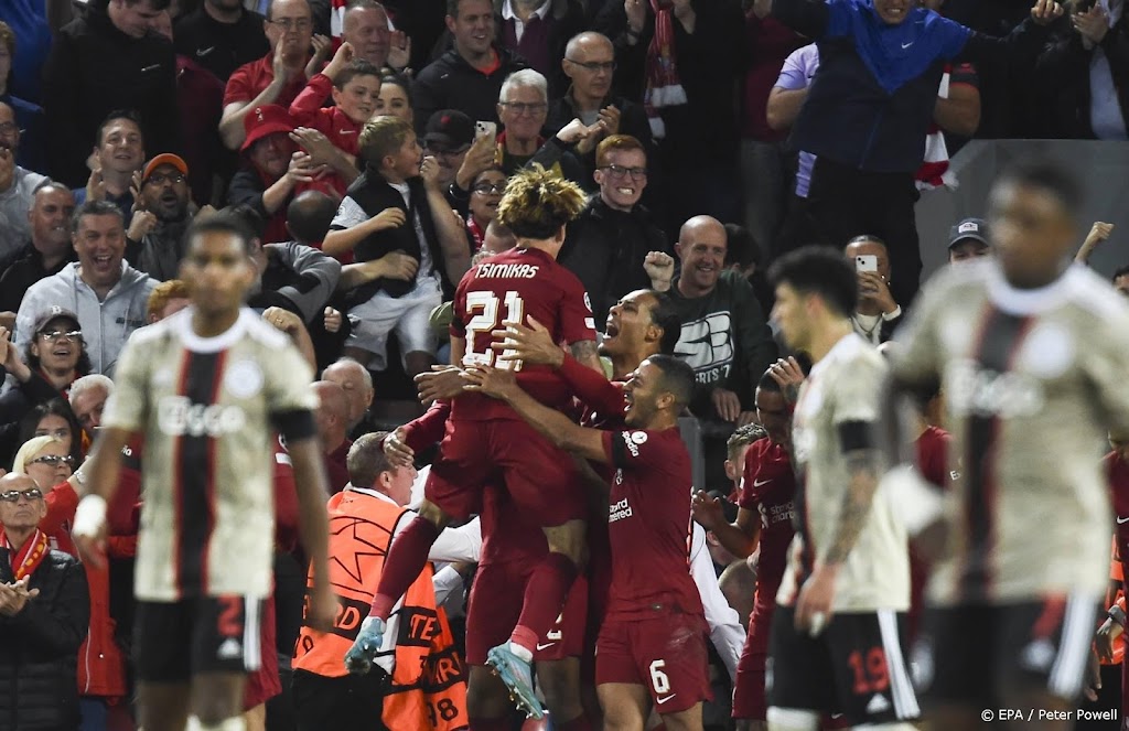 Ruim 1,7 miljoen mensen zien Ajax verliezen van Liverpool
