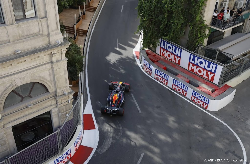 Verstappen stelt teleur met plek 6 in kwalificatie Azerbeidzjan