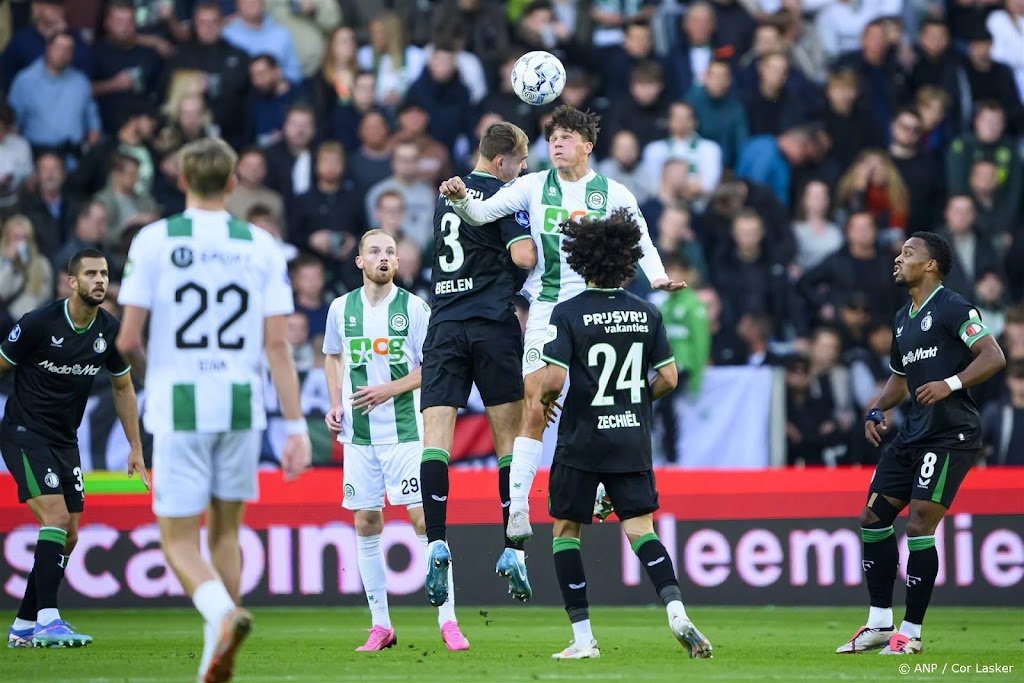 Feyenoord blijft ook bij FC Groningen steken op gelijkspel