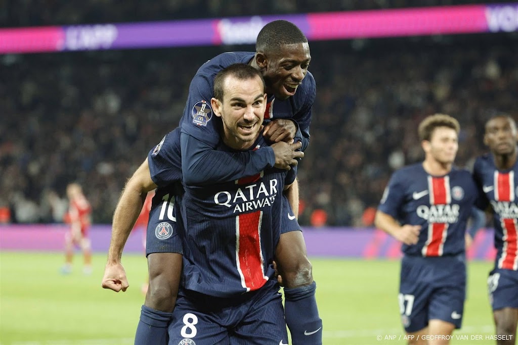Dembélé met twee treffers belangrijk voor winnend PSG