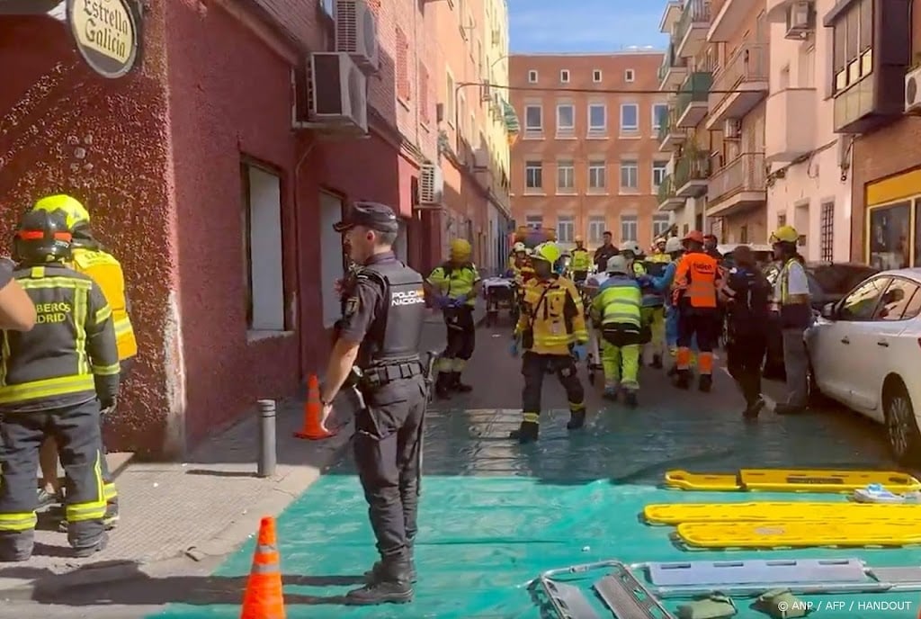Dode gevonden in puin van ontploft Madrileens café