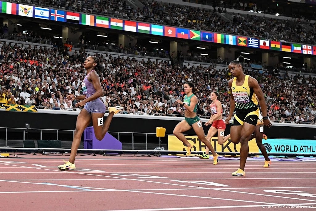Atlete Jefferson-Wooden snelt op WK naar goud op 100 meter 