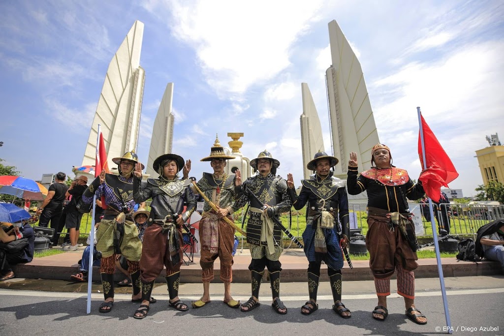 Betoging voor democratie in Bangkok