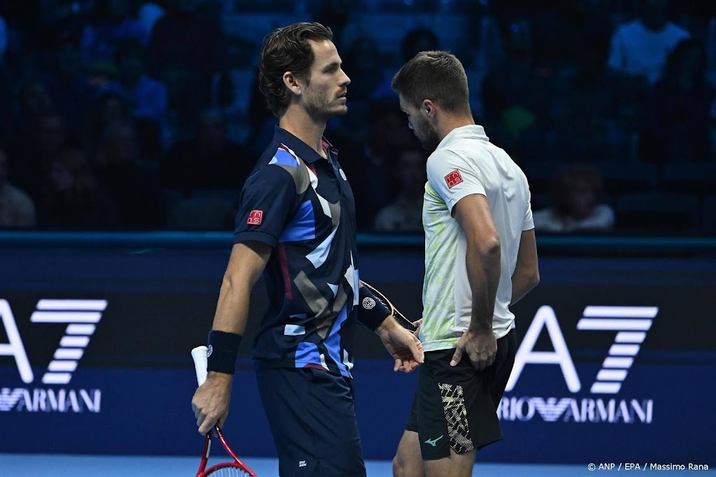 Koolhof op laatste ATP Finals in groepsfase uitgeschakeld