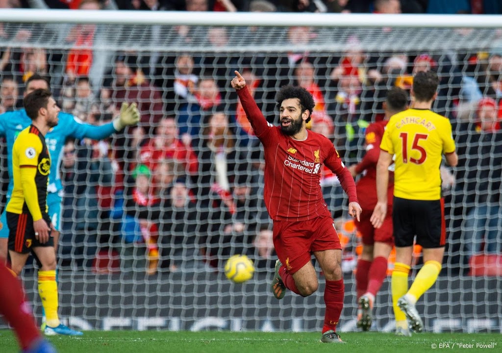 Salah schiet Liverpool naar zege op Watford
