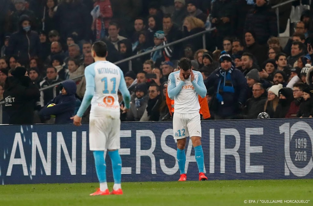 Voetballers Marseille verliezen twee punten